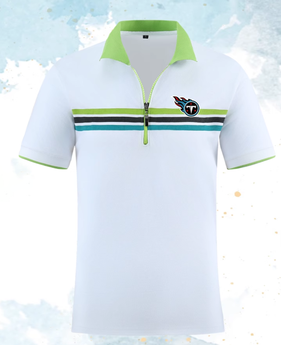 Tennessee Titans white style #4 Men 2025 NFL polo T shirt